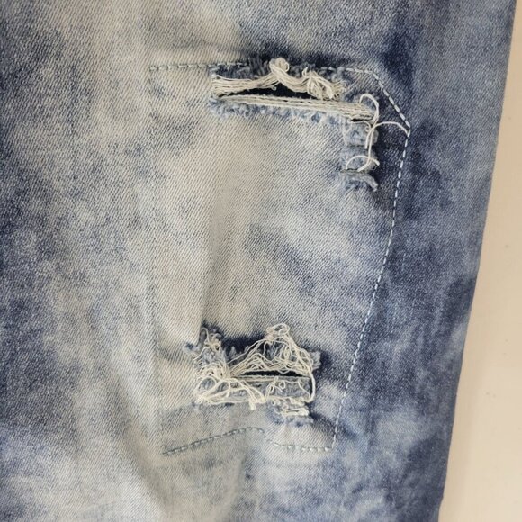 R GSTR Acid Wash Jeans Mens (Actual 33x30) Stretch Distressed Grunge Streetwear - Picture 8 of 13